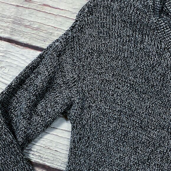 ana Womens Sweater Top size Small Gray Pullover Tunic Short Dress Cotton Stretch - Picture 5 of 10